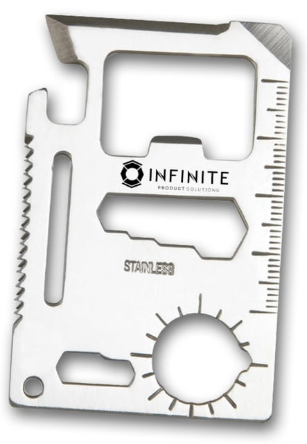 Infinite Product Solutions 11 In 1 Multi Tool Card Polished Stainless Steel - Infinite Product Solutions