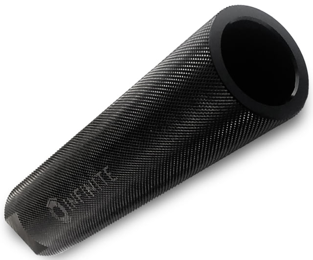 Infinite Product Solutions 6in QD Sound Redirect Sleeve Knurled Glossy Black Anodize Knurled - Infinite Product Solutions
