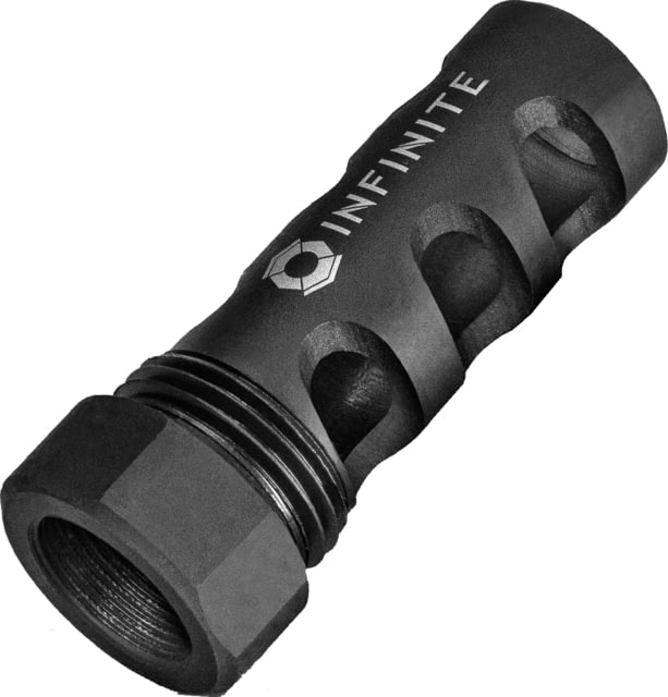 Infinite Product Solutions Gen 1 QD 3-Port Muzzle Brake 9mm Luger M13.5 x 1 LH Black Oxide - Infinite Product Solutions
