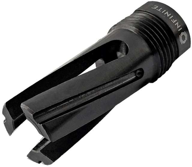 Infinite Product Solutions Gen 1 QD 3-Prong Flash Hider .223 Remington/5.56x45mm NATO/.22 Hornet/17 Hornady Magnum Rimfire 1/2x28 Black Oxide - Infinite Product Solutions