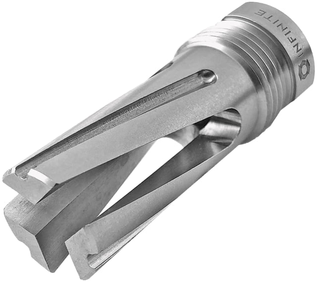 Infinite Product Solutions Gen 1 QD 3-Prong Flash Hider 7.62x39mm M14 x 1 LH Natural Stainless Steel - Infinite Product Solutions