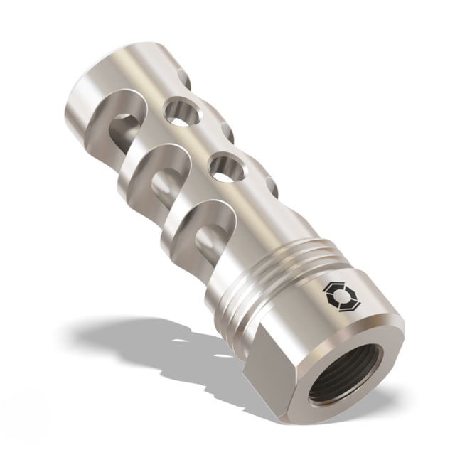 Infinite Product Solutions Gen 2 Titanium QD 3-Port Muzzle Brake 9mm Luger M13.5 x 1 LH Natural Titanium - Infinite Product Solutions