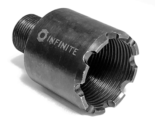 Infinite Product Solutions M26 x 1.5 LH - M14 x 1 LH Thread Adapter Black - Infinite Product Solutions