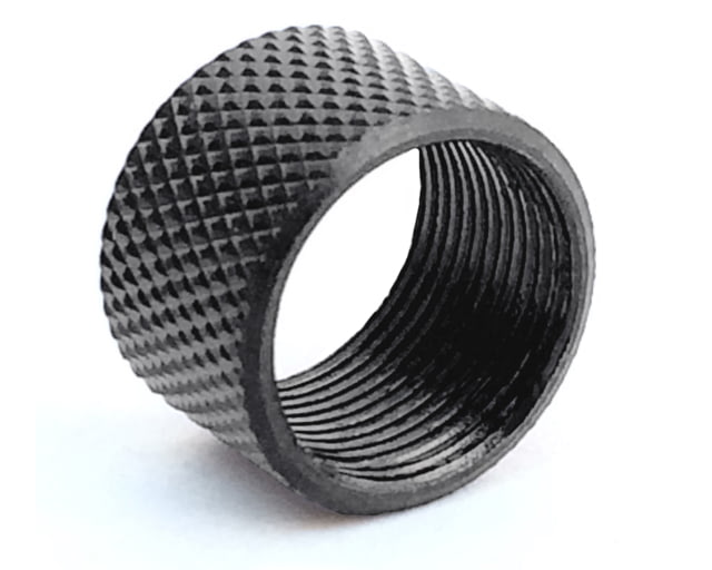 Infinite Product Solutions Pistol Knurled Thread Protector Black 9/16x24 - Infinite Product Solutions