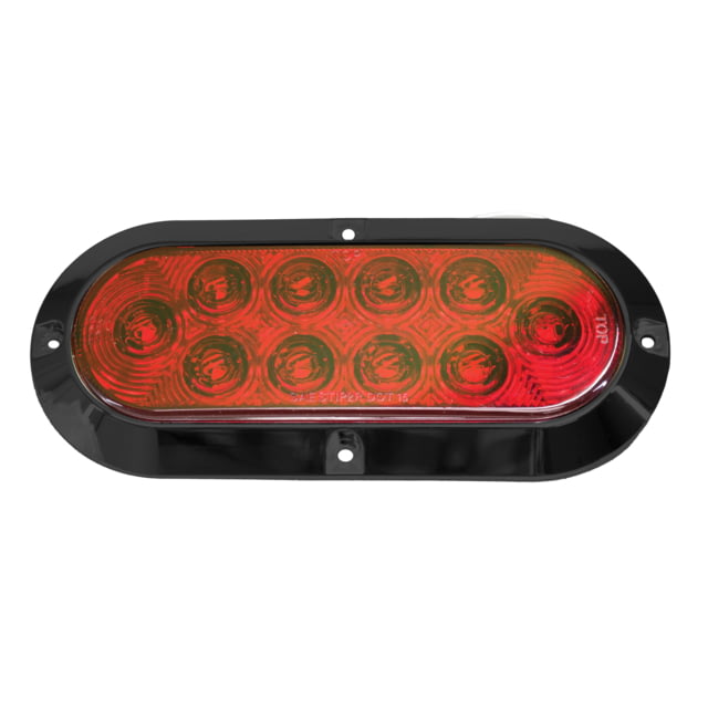 Innovative Lighting Oval 6" LED Stop/Turn/Tail Light Chrome Trim Red - Innovative Lighting