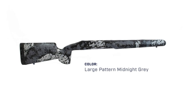 iota Outdoors Kremlin Rifle Stock for Remington 700 Long Actions with Remington Facotry Sporter/Remington Standard Sendero Barrel Cortour Midnight - Iota Outdoors