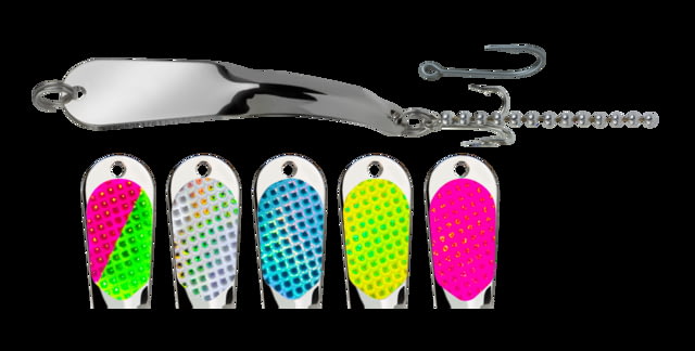 Iron Decoy Iron Decoy Salty 3 Lure 2.75'' Silver/Chartreuse/Lblue/Hot Pink/Watermelon/Silver 1/4 oz Salty 3 - $2.49 at Optics Planet