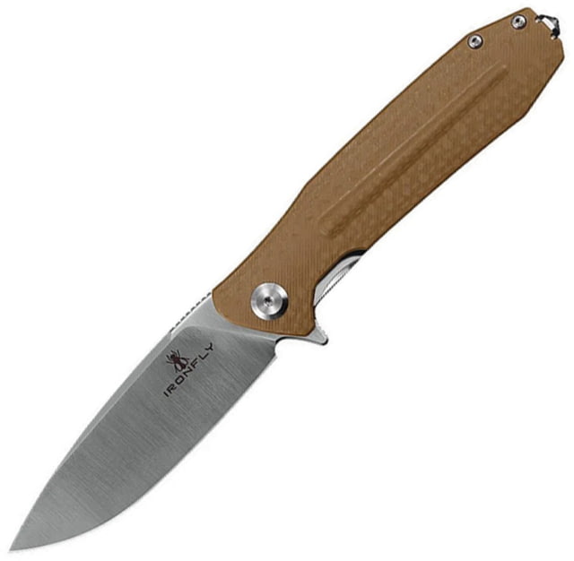 Ironfly Zesty Linerlock Brown G10 IF - Ironfly
