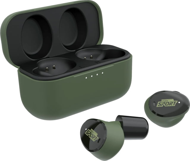 USED ISOtunes Sport CALIBER BT Tactical Earbuds with True Wireless Bluetooth 25 NRR OD Green IT-17 - Isotunes Sport