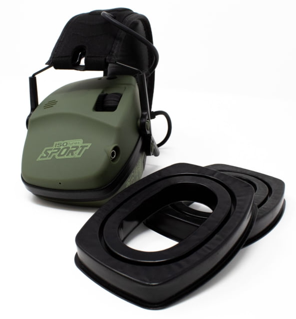 ISOtunes Sport Gel Cup Earmuff Cushions Green Universal - Isotunes Sport