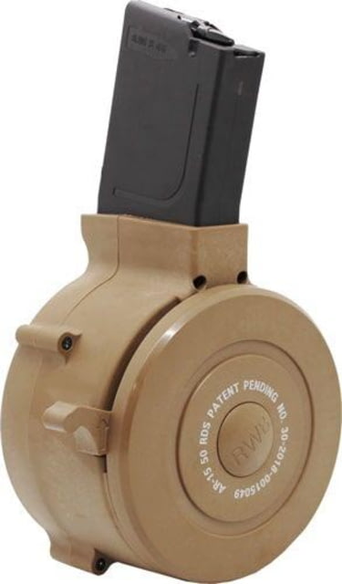 Iver Johnson Magazine Ar15 223 50Rd Drum Tan Poly MAG - Iver Johnson Arms