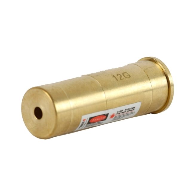 JE Machine Tech 5mW Laser Boresighter 635/655nm 12 Gauge Brass - JE Machine Tech
