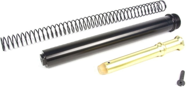 JE Machine Tech A2 .223 Buffer Tube Combo Kit Buffer Tube/Buffer Spring/Gold Buffer/A2 Screws Black PS-BTA Combo2