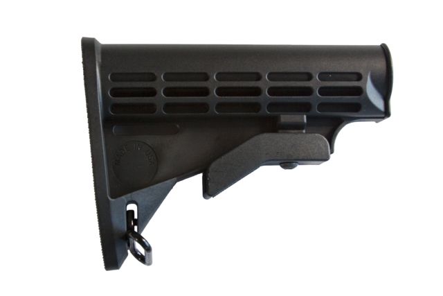 JE Machine Tech AR-15 Standard Carbine Buttstock Mil-Spec 6-Position CA Compliant Black - JE Machine Tech