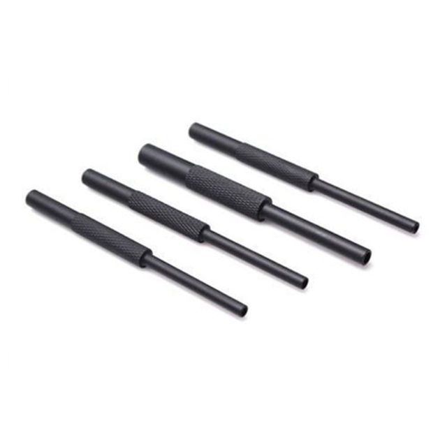 JE Machine Tech Roll Pin Holder Punch 4-Piece Set Black - Je Machine Tech
