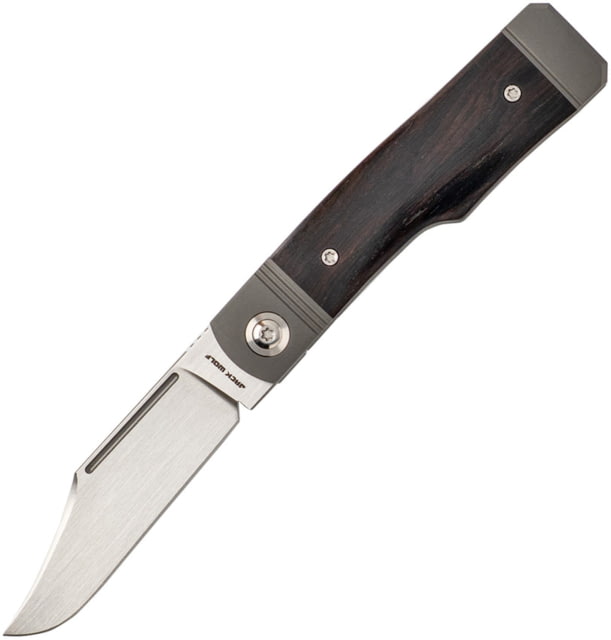 Jack Wolf Knives Gunslingerjack Ebony Wood - Jack Wolf Knives