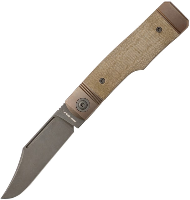 Jack Wolf Knives Gunslingerjack Green Linen Mic - Jack Wolf Knives