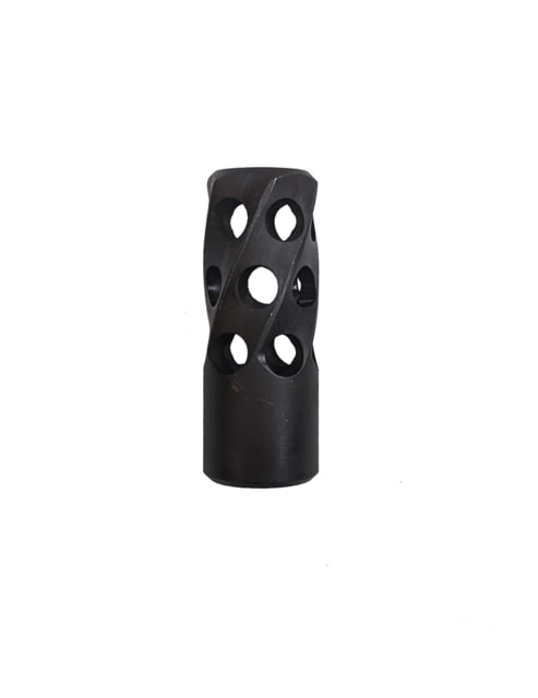 JARD Twisted Ported Brake .450 Bushmaster 2in Length 11/16x24 4140 Steel Alloy Black - Jard