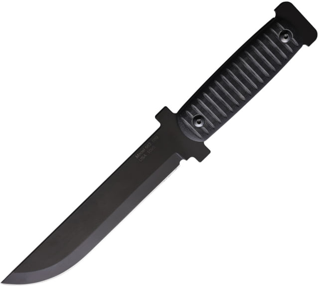 Jason Perry Blade Works 7.25in Hunter Fixed Blade Knife 12.5in Overall 7.25in Black Powder Coated 1095HC Steel Blade Black Sculpted G10 Handle Kydex - Jason Perry Blade Works