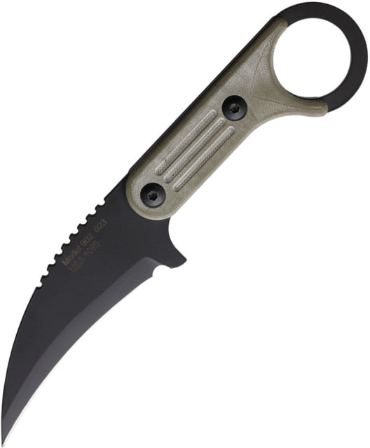 Jason Perry Blade Works OD Green G10 Tactical Karambit Knife 8.5in Overall 4in Black Powder Coated 1095HC Steel Karambit Blade OD Green G10 Handle - Jason Perry Blade Works