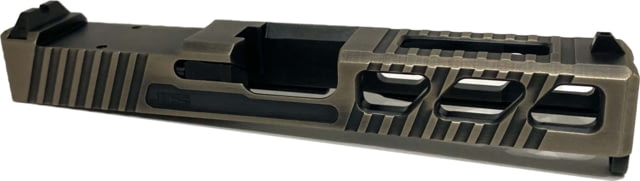 USED JCS Weapon Designs G19 Bonesaw Slide RMR Cut Glock 19 Nickel Boron Distressed G19-BSS-RMR-NBD EDEMO1 Used Condition Like New Inspect and Rebox - Jcs Weapon Designs