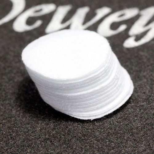 J. Dewey  2in. Round Patches 100/bag White - J. Dewey