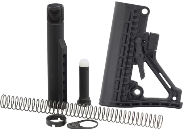 JE Machine Tech AR-15 Adaptive Skeletonized Buttstock Combo Black PS-ST32B+PS-BTM Combo - Je Machine Tech