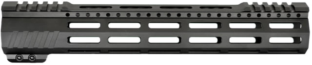 JE Machine Tech AR-15 Ultralightweight Minimalist Partial Top Rail 12 in No Anti Rotation Tabs Black - Je Machine Tech