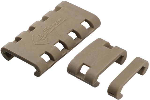 JE Machine Tech Stinger 20-Piece Heat Resistant Picatinny/Weaver Rail Cover Tan - Je Machine Tech