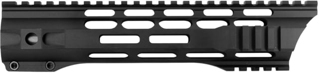 JE Machine Tech M-Lok Free Float Slant Cut Quad Rail Handguard 10in Barrel Nut Included Black - Je Machine Tech
