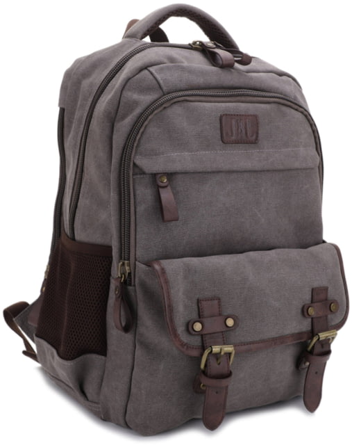 Jesse James Alpine Canvas Concealed Carry Backpack Gray  GY - Jesse James