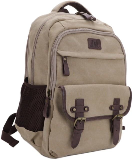 Jesse James Alpine Canvas Concealed Carry Backpack Khaki  KH - Jesse James