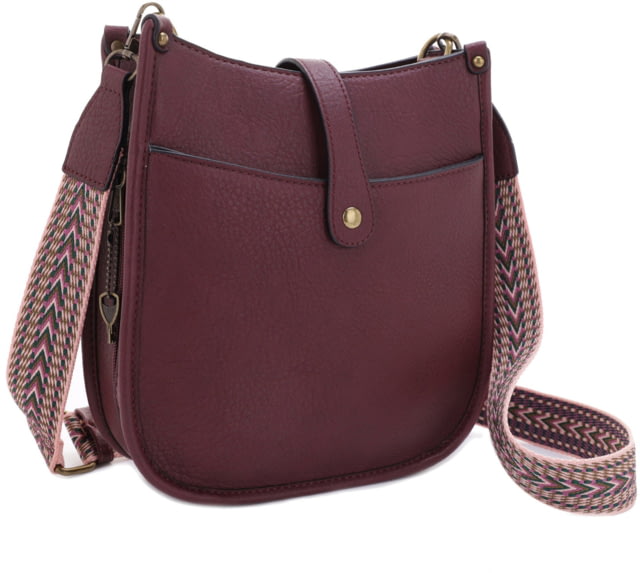 Jesse James Chelsea Concealed Carry Cross Body Bag Wine  WN - Jesse James