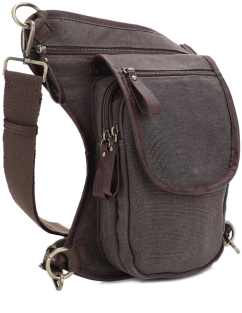 Jesse James Cougar Canvas Concealed Carry Waist and Leg Bag Gray  GY - Jesse James