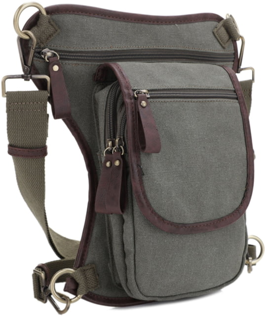 Jesse James Cougar Canvas Concealed Carry Waist and Leg Bag Olive  OL - Jesse James