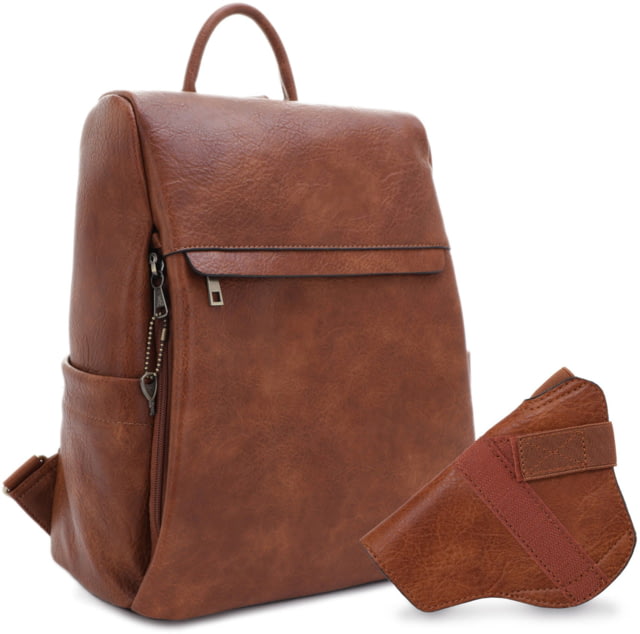 Jesse James Sierra Full Sized Concealed Carry Backpack Brown  BR - Jesse James