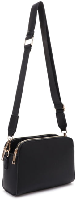 Jesse James Suzie Compact Concealed Carry Crossbody Bag Black  BK - Jesse James