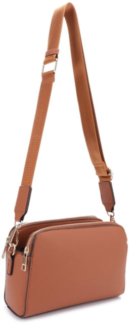 Jesse James Suzie Compact Concealed Carry Crossbody Bag Tan  TN - Jesse James