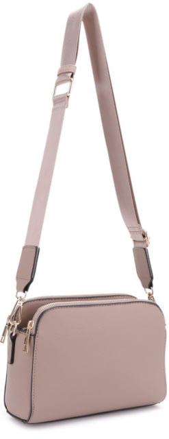 Jesse James Suzie Compact Concealed Carry Crossbody Bag Taupe  TP - Jesse James