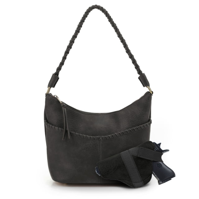 Jessie & James Alle Concealed Carry Hobo CCW Handbag Black BK - Jessie & James