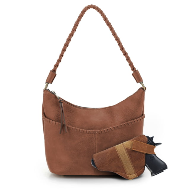 Jessie & James Alle Concealed Carry Hobo CCW Handbag Brown BR - Jessie & James