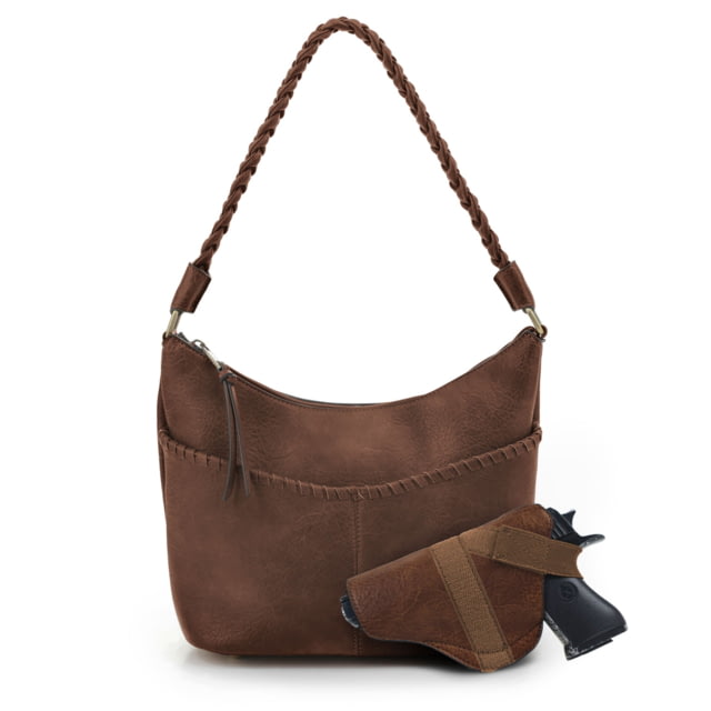 Jessie & James Alle Concealed Carry Hobo CCW Handbag Dark Brown DBR - Jessie & James