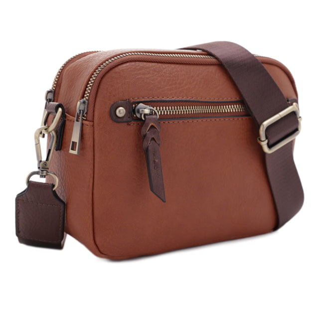 Jessie & James Beverly Compact Concealed Carry Crossbody Camera Bag Brown  BR/CF - Jessie & James