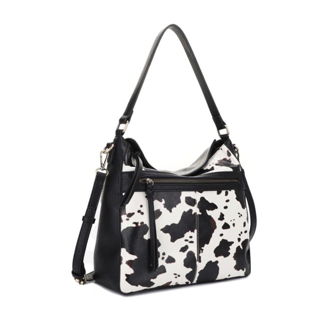 Jessie & James Dakota Concealed Carry Shoulder Bag Black/Cow  BK/COW - Jessie & James