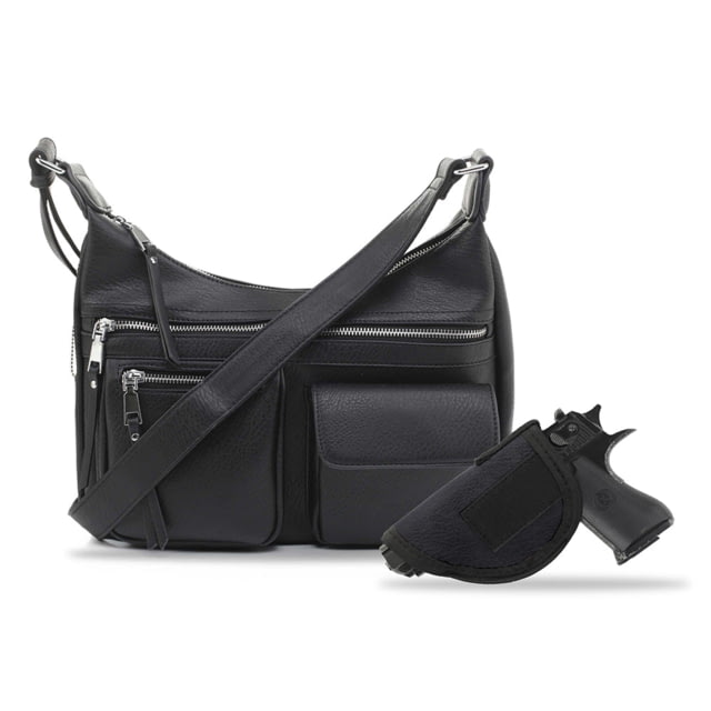 Jessie & James Elle Concealed Carry Hobo Handbag CCW Handbag Black  BK - Jessie & James
