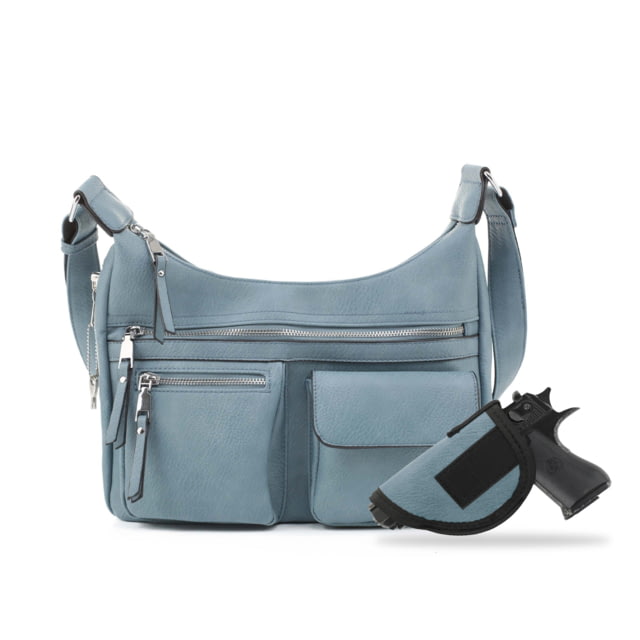 Jessie & James Elle Concealed Carry Hobo Handbag CCW Handbag Blue  DBL - Jessie & James