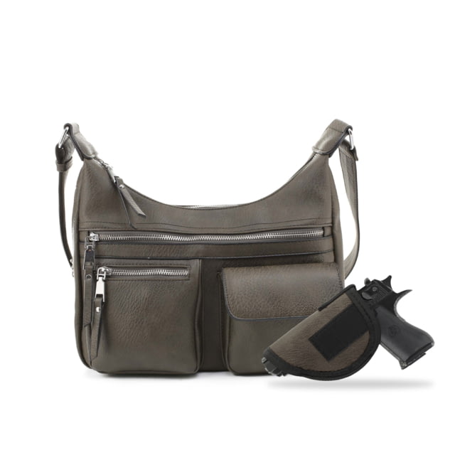 Jessie & James Elle Concealed Carry Hobo Handbag CCW Handbag Dark Green  DGN - Jessie & James