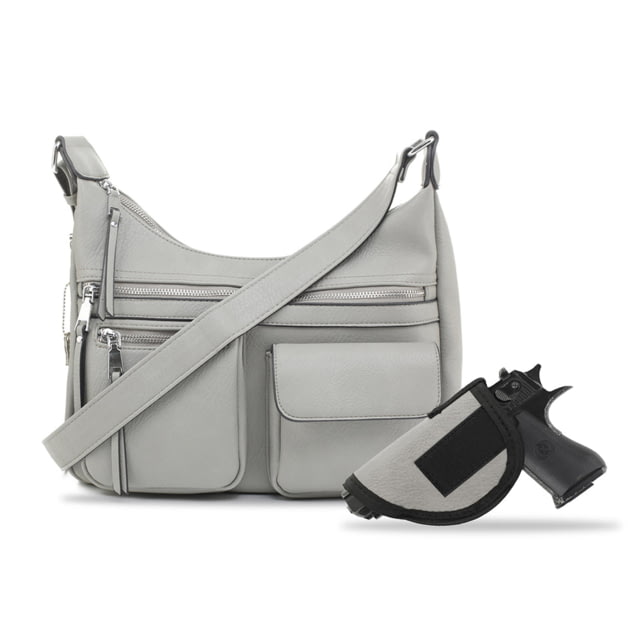 Jessie & James Elle Concealed Carry Hobo Handbag CCW Handbag Grey  GY - Jessie & James
