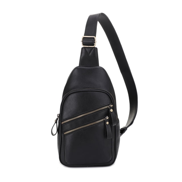Jessie & James Jeannie Concealed Carry 2 Pocket Sling Bag Black  BK - Jessie & James