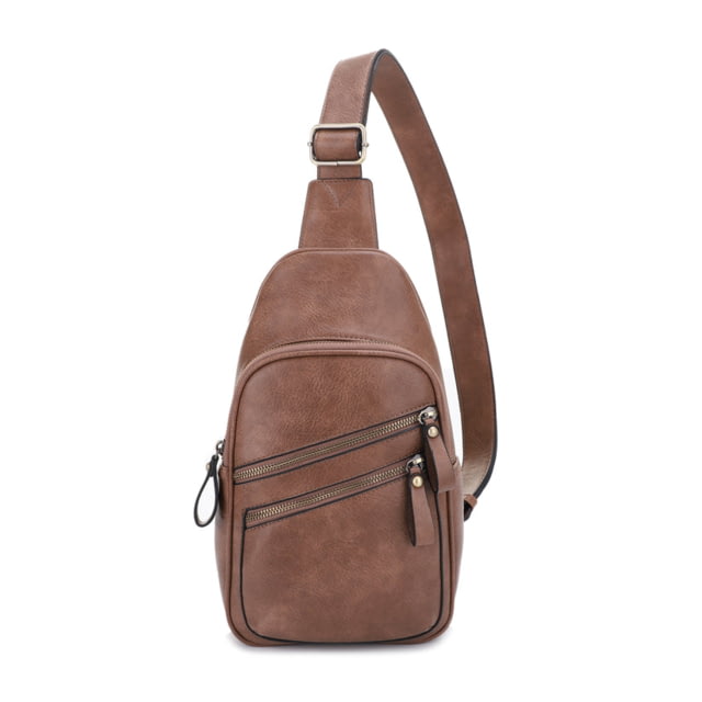 Jessie & James Jeannie Concealed Carry 2 Pocket Sling Bag Lt Taupe  LTP - Jessie & James
